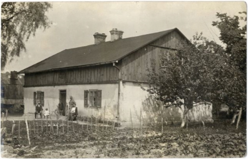 Pocztówka fotograficzna z 1916 roku – moja kwatera w Noworadomsku