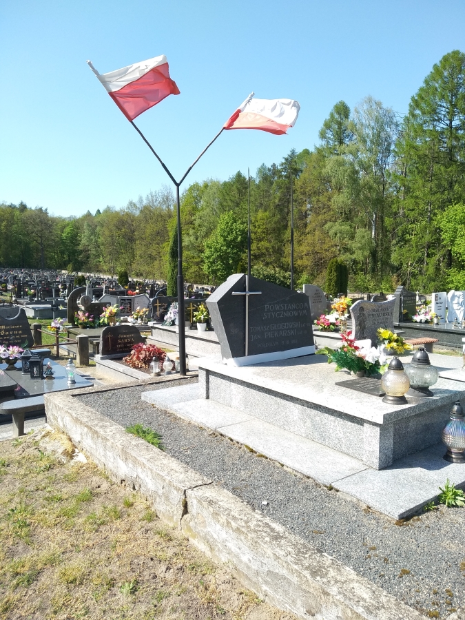 Grób powstańców styczniowych na cmentarzu w Bąkowej Górze