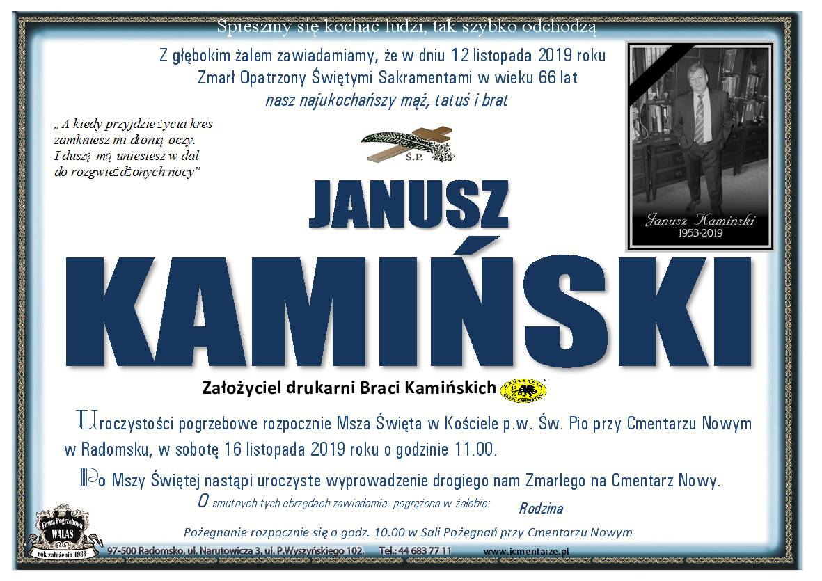 Pogrzeb Janusza Kamińskiego