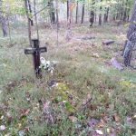 Pozostałości po niemieckim cmentarzu wojskowym kilka kilometrów za Radomskiem