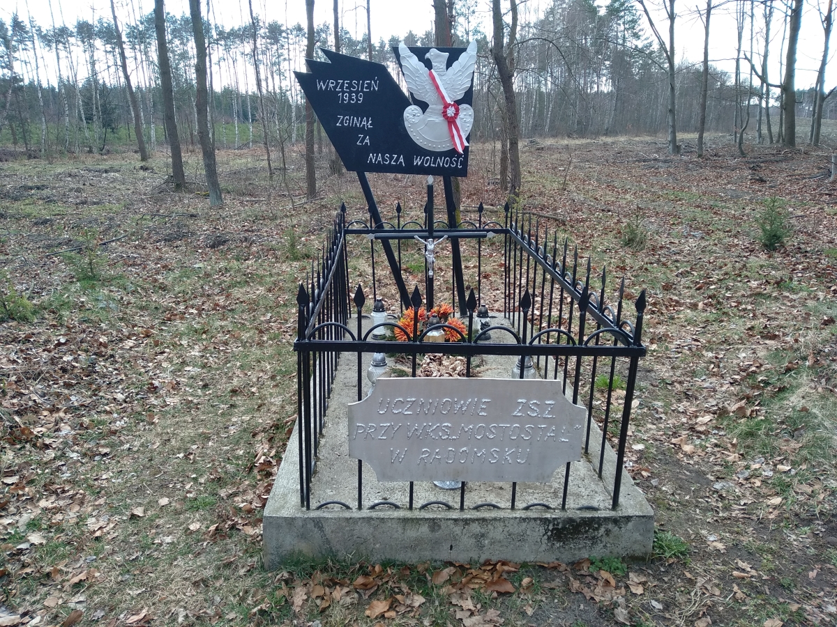 Grób polskiego żołnierza poległego we wrześniu 1939 roku koło Pytowic