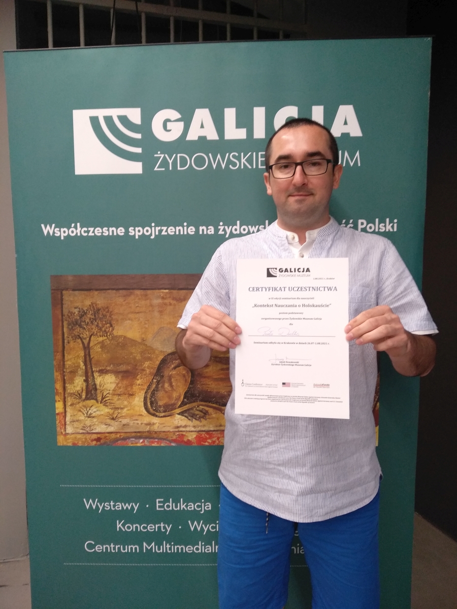 Przez tydzień szkoliłem się w Żydowskim Muzeum Galicja w Krakowie