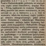 „Uwagi o języku gwarowym powiatu Radomskowskiego” – artykuł z 1926 roku