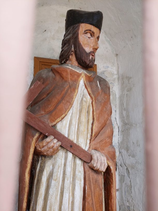 Kapliczka z figurą św. Jana Nepomucena między Żytnem a Załawiem